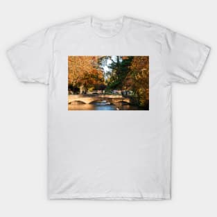 Bourton on the Water Autumn Trees Cotswolds T-Shirt